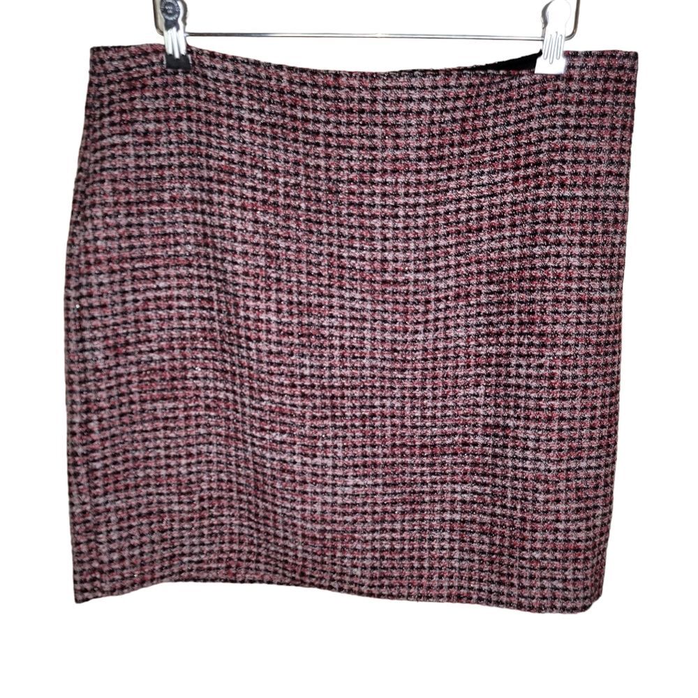 White House Black Market Whbm Tweed Skirt Size 14